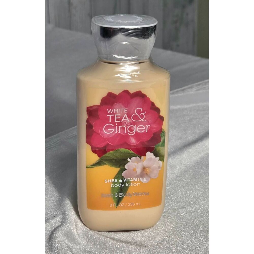 Bath & Body Works White Tea & Ginger Body Lotion 8oz. Discontinued Sealed